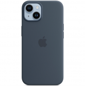 Apple Silicone Case with MagSafe for iPhone 14 Plus, Storm Blue (HC)