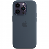 Apple Silicone Case with MagSafe for iPhone 14 Pro Max, Storm Blue (HC)