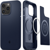 Spigen Mag Armor MagSafe Case for iPhone 14 Pro Max, Navy Blue