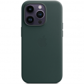 Apple Leather Case with MagSafe for iPhone 14 Pro Max, Forest Green (HC)