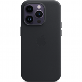 Apple Leather Case with MagSafe for iPhone 14 Pro Max, Midnight (HC)