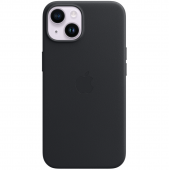 Apple Leather Case with MagSafe for iPhone 14 Plus, Midnight (MPP93)