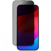 ZK Anti Peep Silk Printing Full Screen Tempered Glass for iPhone 15 Plus