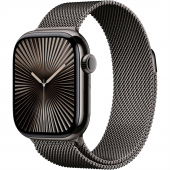 Apple Watch Series 10 GPS + Cellular 46mm Slate Titanium Case with Slate Milanese Loop - S/M (MC7R4)