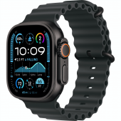 Apple Watch Ultra 2 GPS + Cellular 49mm Black Titanium Case with Black Ocean Band (MX4P3)