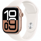 Б/У Apple Watch Series 10 GPS 42mm Rose Gold Alu. Case w. Light Blush Sport Band - S/M (MWWH3)