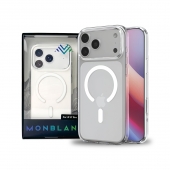 Monblan Magnetic Crystal Series Case for iPhone 17 Pro, Transparent