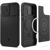 Spigen Optik Armor Case with MagSafe for iPhone 14 Pro Max, Black (ACS04848)