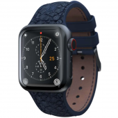 Njord Salmon Leather Strap for Watch 41/40/38mm, Petrol (SL14111)