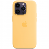 Apple Silicone Case with MagSafe for iPhone 14 Pro Max, Sunglow (HC)