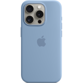 Apple Silicone Case with MagSafe for iPhone 15 Pro, Winter Blue (HC)