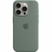 Apple Silicone Case with MagSafe for iPhone 15 Pro, Cypress (HC)