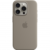 Apple Silicone Case with MagSafe for iPhone 15 Pro Max, Clay (HC)