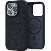 Njord Salmon Leather MagSafe Case for iPhone 15 Pro Max, Black (NA54SL00)