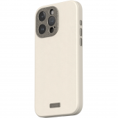 Moshi Napa Slim Hardshell Case with MagSafe for iPhone 15 Pro, Eggnog White (99MO231111)