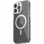 Moshi iGlaze Slim Hardshell Case with MagSafe for iPhone 15 Pro Max, Luna Silver (99MO231004)