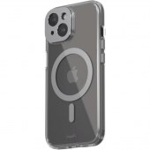 Moshi iGlaze Slim Hardshell Case with MagSafe for iPhone 15, Meteorite Gray (99MO231005)
