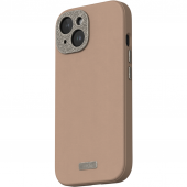 Moshi Napa Slim Hardshell Case with MagSafe for iPhone 15, Woodsmoke Brown (99MO231105)