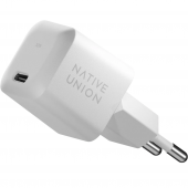 Native Union Fast GaN Charger PD 30W USB-C Port, White (FAST-PD30-2-WHT-EU)