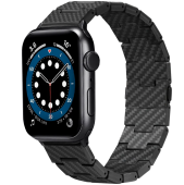 Pitaka Carbon Fiber Band for Watch 49/45/44mm, Retro Black/Gray (AWB2311)