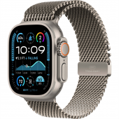 Apple Watch Ultra 2 GPS + Cellular 49mm Natural Titanium Case with Natural Titanium Milanese Loop - S/M (MX4M3)