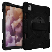 LAUT Shield Enduro Case with Pencil Slot for iPad Air 10.9/iPad Pro 11(2021/2020/2018 M1), Black (L_IPD20_SE_BK)
