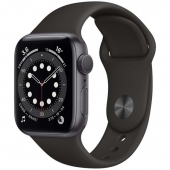 Б/У Apple Watch Series 6 GPS + Cellular 44mm Space Gray Aluminum Case w. Black Sport B. (M07H3)