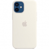 Apple Silicone Case with MagSafe for iPhone 12 Mini White (MHKV)