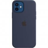 Apple Silicone Case for iPhone 12/12 Pro Deep Navy, (MHL43)