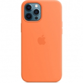 Apple Silicone Case with MagSafe for iPhone 12 Pro Max, Kumquat (MHL83)