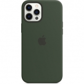Apple Silicone Case with MagSafe for iPhone 12 Pro Max, Cyprus Green (MHLC3)