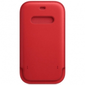 Apple Leather Sleeve for iPhone 12 Pro Max, Scarlet (MHYJ3)