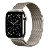 Apple Watch Series 11 GPS, 42mm Natural Titanium Case with Natural Milanese Loop (MF8P4)