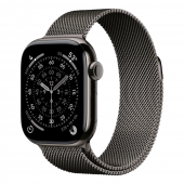 Apple Watch Series 11 GPS, 42mm Slate Titanium Case with Slate Milanese Loop (MF8U4)