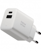 Native Union Fast GaN Charger PD 45W (1 USB-C + 1 USB-A) Port White (FAST-PD45AC-WHT-EU)