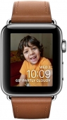 Часы Apple Watch Series 2 42mm Stainless Steel Case with Saddle Brown Classic Buckle (MNPV2)