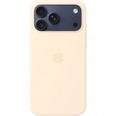 Apple Silicone Case with MagSafe + Sensor Button for iPhone 17 Pro Max, Vanilla (HC)