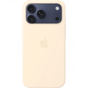Apple Silicone Case with MagSafe + Sensor Button for iPhone 17 Pro, Vanilla (HC)