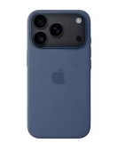 Apple Silicone Case with MagSafe + Sensor Button for iPhone 17 Pro, Grey Blue (HC)