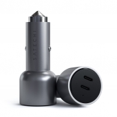 Satechi 40W Dual USB-C PD Car Charger, Space Gray (ST- U2C40CCM)