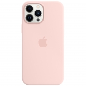 Apple Silicone Case with MagSafe for iPhone 13 Pro Max, Chalk Pink (HC)
