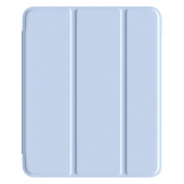 Comma Joy PU with Pencil Slot Series for iPad 10 10.9 2022/iPad 11 11'' 2025, Light Blue