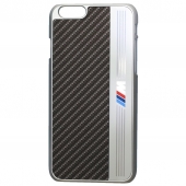 BMW Hard Case Signature Aluminium Stripe for iPhone 6/6S (BMHCP6MEB)