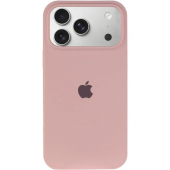 Apple Silicone Case with MagSafe + Sensor Button for iPhone 17 Pro Max, Chalk Pink (HC)