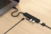 Satechi 6-in-1 USB-C Slim Multiport Adapter 4K Black (ST-P6SK)