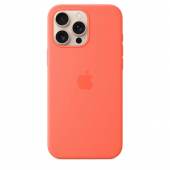 Apple Silicone Case with MagSafe for iPhone 16 Pro,Tangerine (HC)