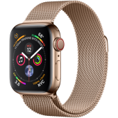 Б/У Apple Watch Series 4 GPS + LTE 40mm Gold Steel w. Gold Milanese l. Gold Steel (MTUT2; MTVQ2)