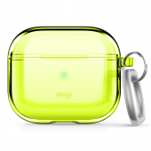 Elago Clear Case for Airpods 3rd Gen, Neon Yellow (EAP3CL-HANG-NYE) 
