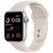 Б/У Apple Watch SE 2 GPS 44mm Starlight Aluminum Case with Starlight Sport Band M/L (MNTE3)