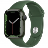 Б/У Apple Watch Series 7 GPS 45mm Green Aluminum Case With Green Sport Band (MKN73)